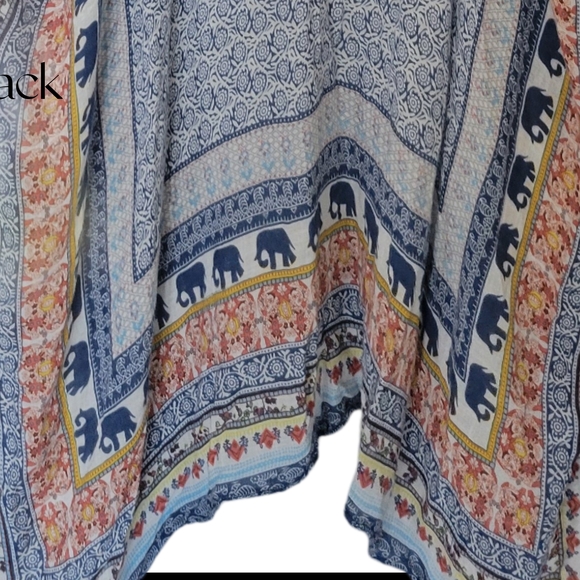 Bohemian Blue and Orange Cover-Up - Picture 3 of 10